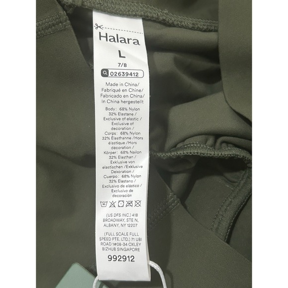 NWT Halara UltraSculpt™ High Waist Scrunch Butt Lift Tummy Control 7/8 Legging L - Picture 5 of 12